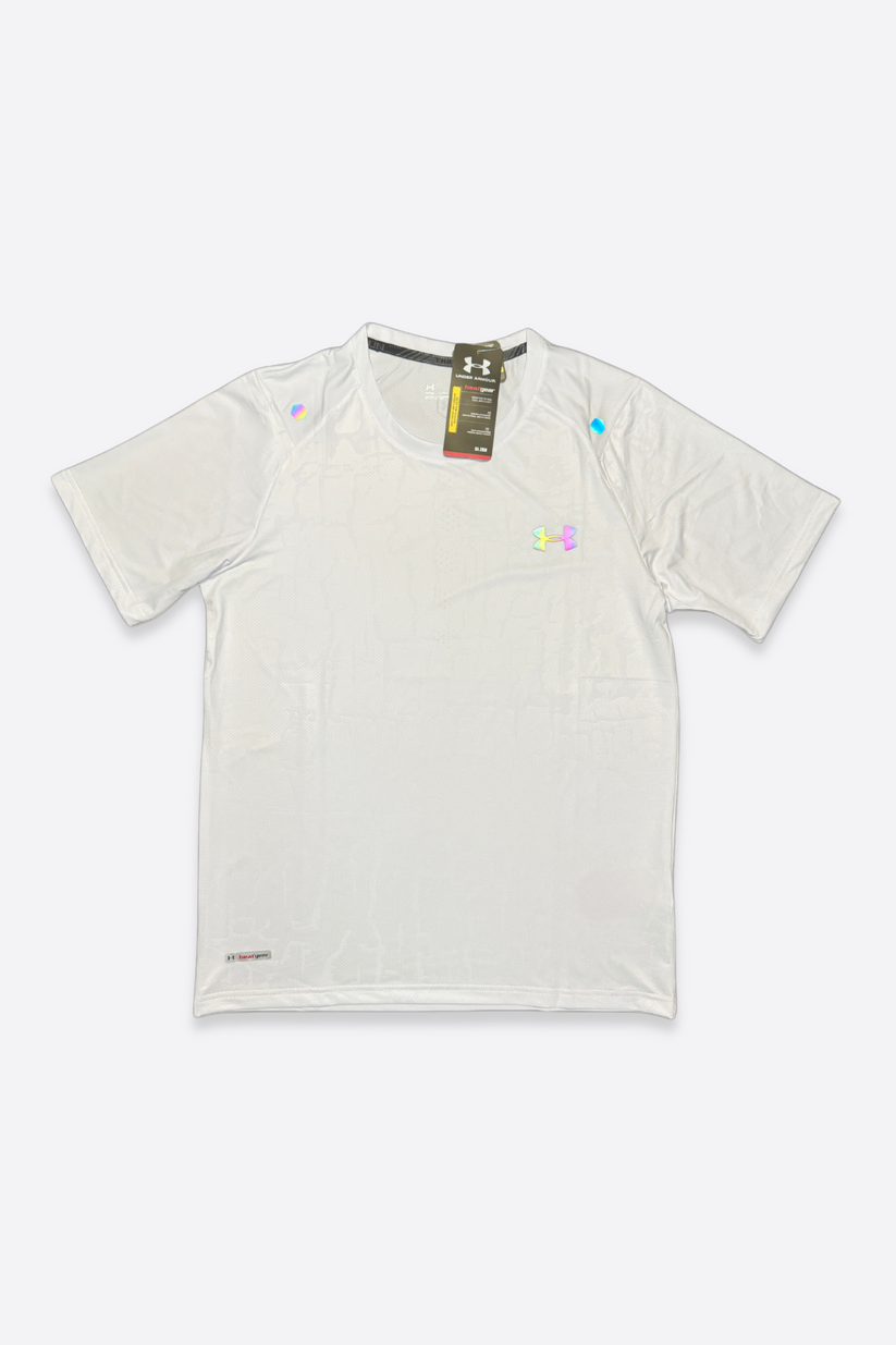 Under Armour SEAMLESS TEE - WHITE