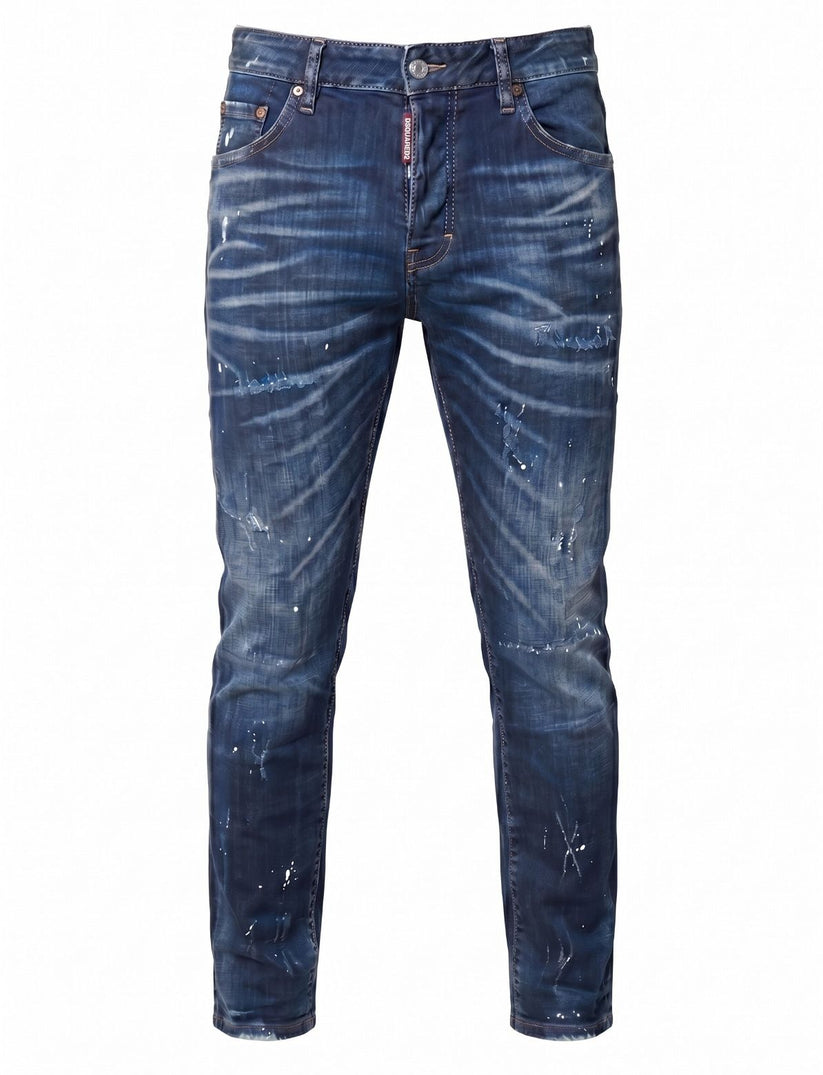 Dsquared2 Slim-Fit Caten Brothers Blue White