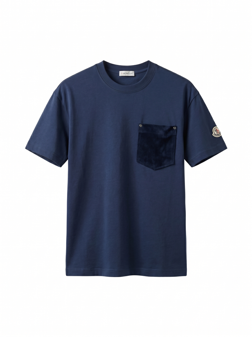 Moncler Chest Patch Blue
