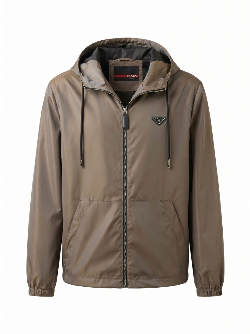 Prada Re-Nylon Jacket Taupe
