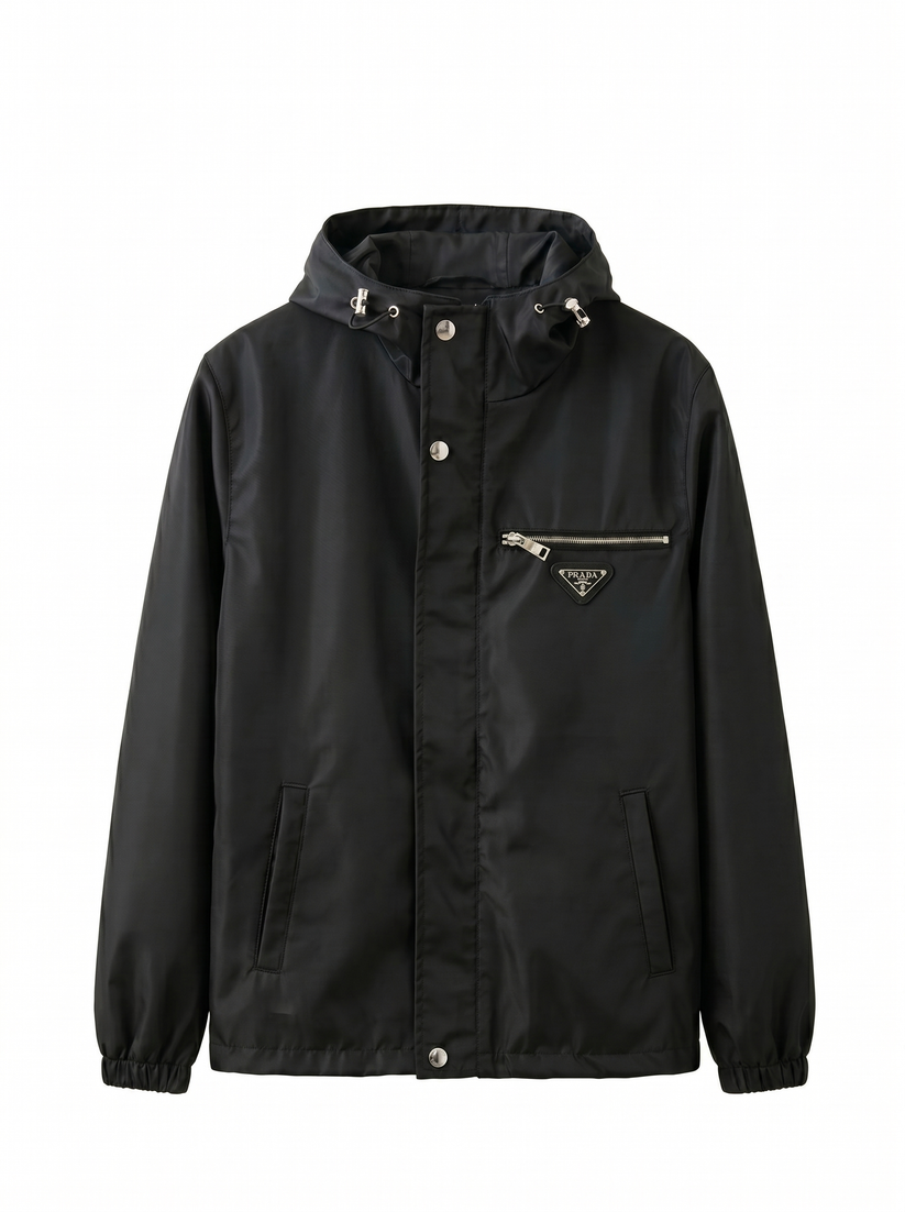 Prada Windbreaker Chest Row Black