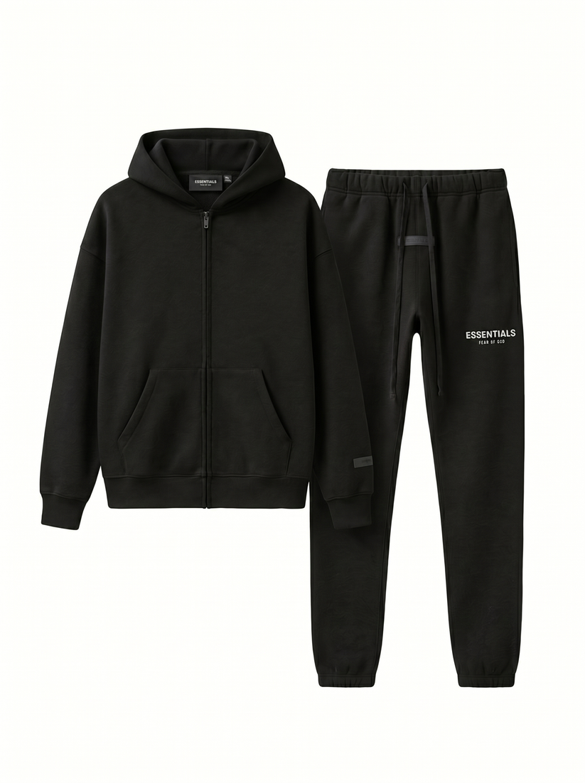 Essentials Fear Of God Track Suit Vest Black